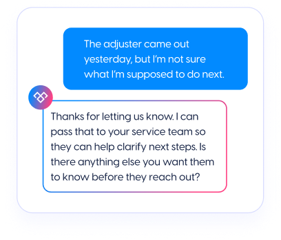 Ask a simple question clients can answer quickly