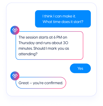 Capture clear RSVP responses