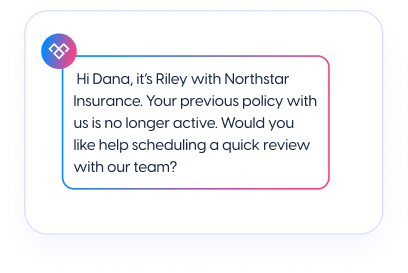 Re-contact former clients with a timely, familiar text