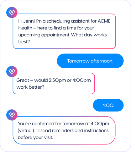 Scheduling & No-Show Reduction