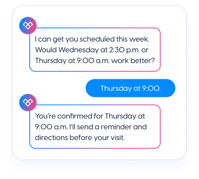 Scheduling and no-show reduction