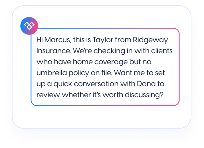 Start with a relevant text instead of another cold call
