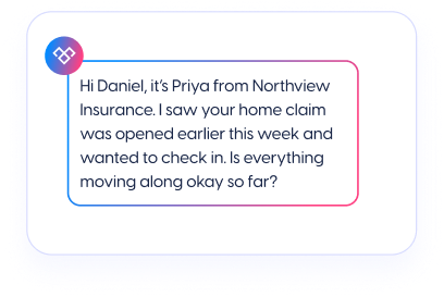 Trigger the check-in from the agency’s workflow