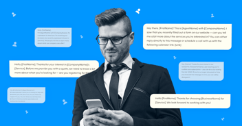 20 examples of text message replies for lead generation